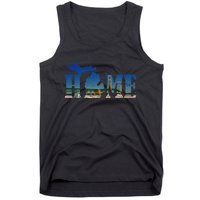 Michigan Home With The Mackinac Bridge Tank Top