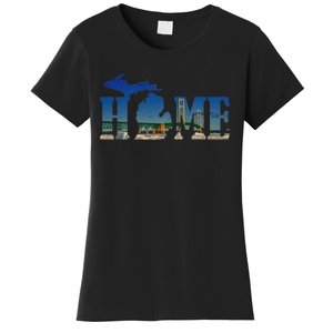 Michigan Home With The Mackinac Bridge Women's T-Shirt