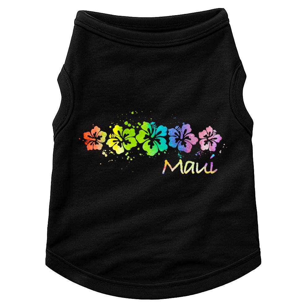 Maui Hawaii Watercolor Beach And Surf Cool Gift Doggie Tank