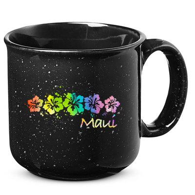 Maui Hawaii Watercolor Beach And Surf Cool Gift 15oz Campfire Ceramic Mug