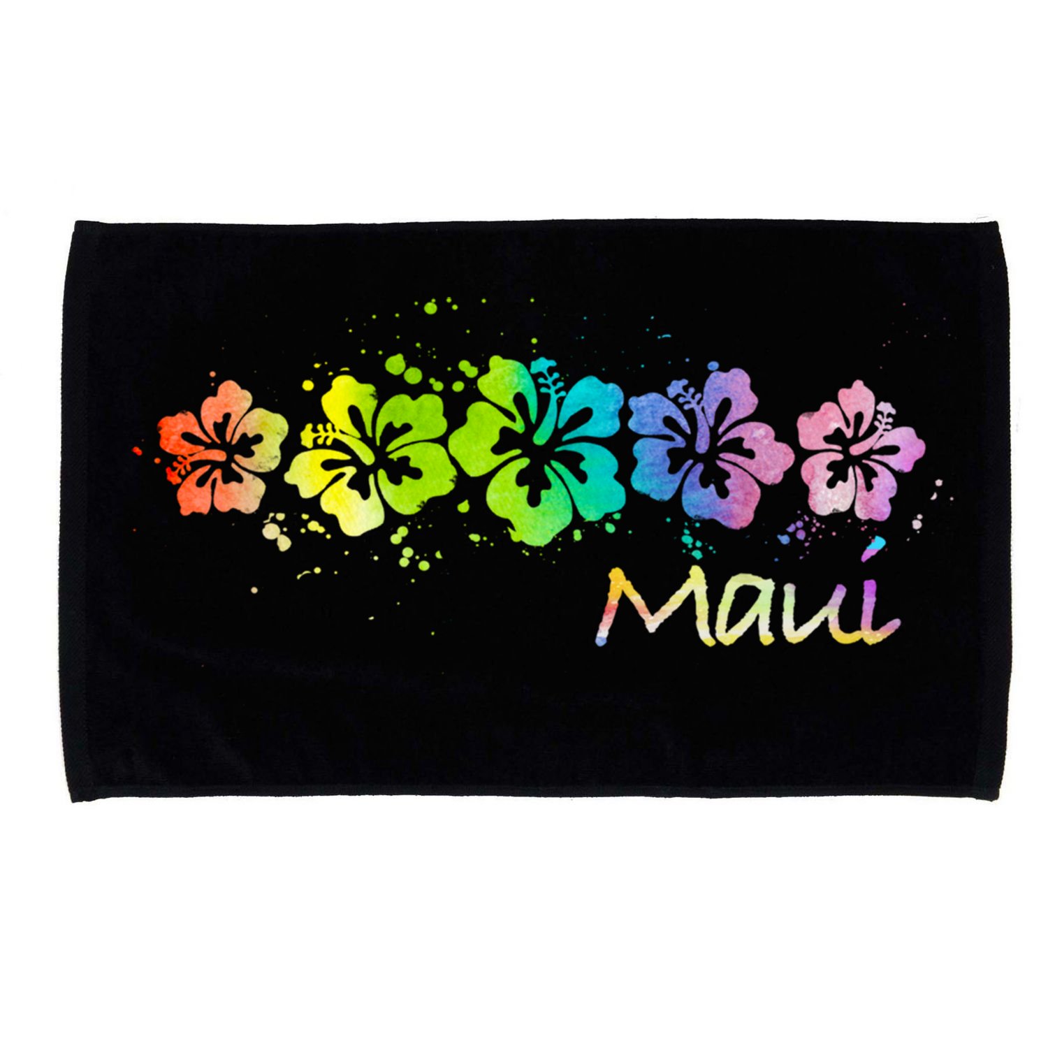 Maui Hawaii Watercolor Beach And Surf Cool Gift Microfiber Hand Towel
