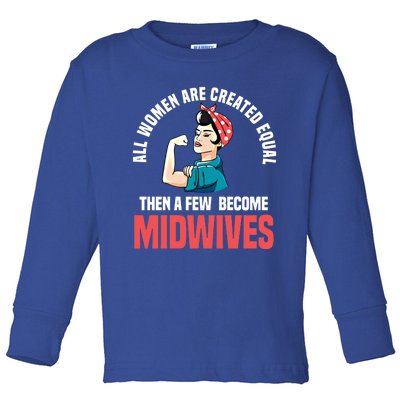 Midwife Healthcare Worker Birth Obstetrician Gift Toddler Long Sleeve Shirt