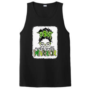 Mental Health Warrior Messy Bun Mental Health Matters PosiCharge Competitor Tank