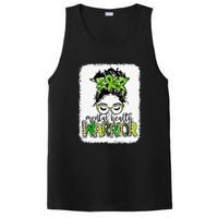 Mental Health Warrior Messy Bun Mental Health Matters PosiCharge Competitor Tank