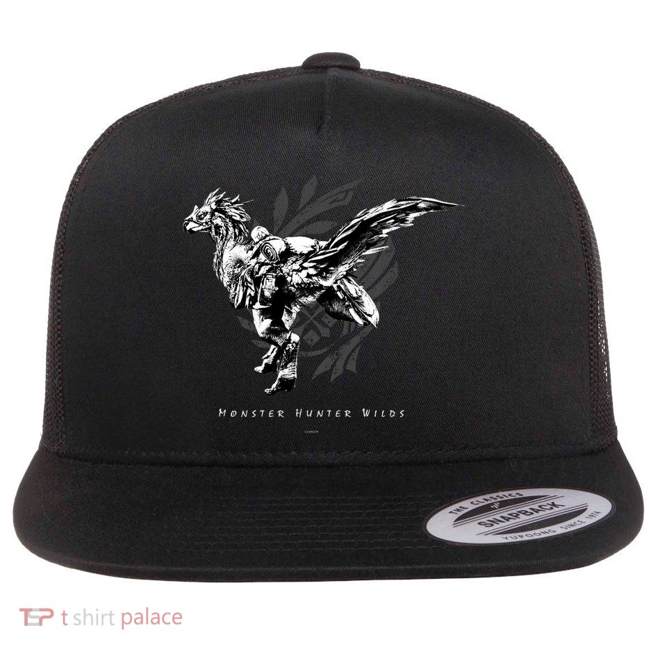 Monster Hunter Wilds Seikret Flat Bill Trucker Hat
