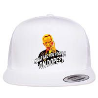 Mr Hand What Are You People On Dope Flat Bill Trucker Hat