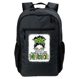 Mental Health Warrior Messy Bun Tal Health Matters Gift Daily Commute Backpack