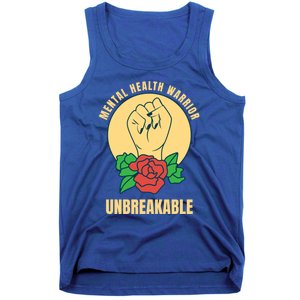 Mental Health Warrior Unbreakable Gift Tank Top