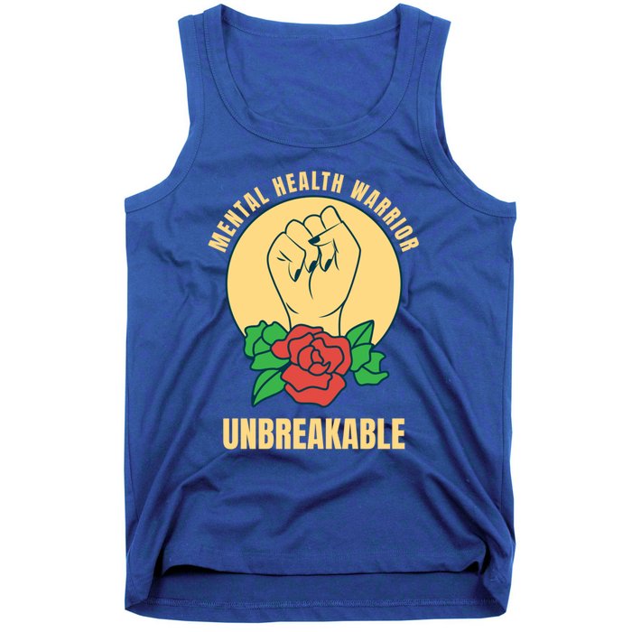 Mental Health Warrior Unbreakable Gift Tank Top