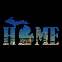 Michigan Home With The Mackinac Bridge Cooling Performance Crew T-Shirt