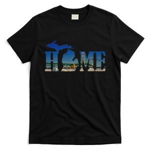 Michigan Home With The Mackinac Bridge T-Shirt