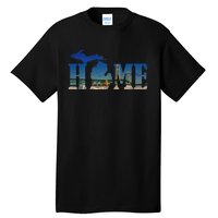 Michigan Home With The Mackinac Bridge Tall T-Shirt