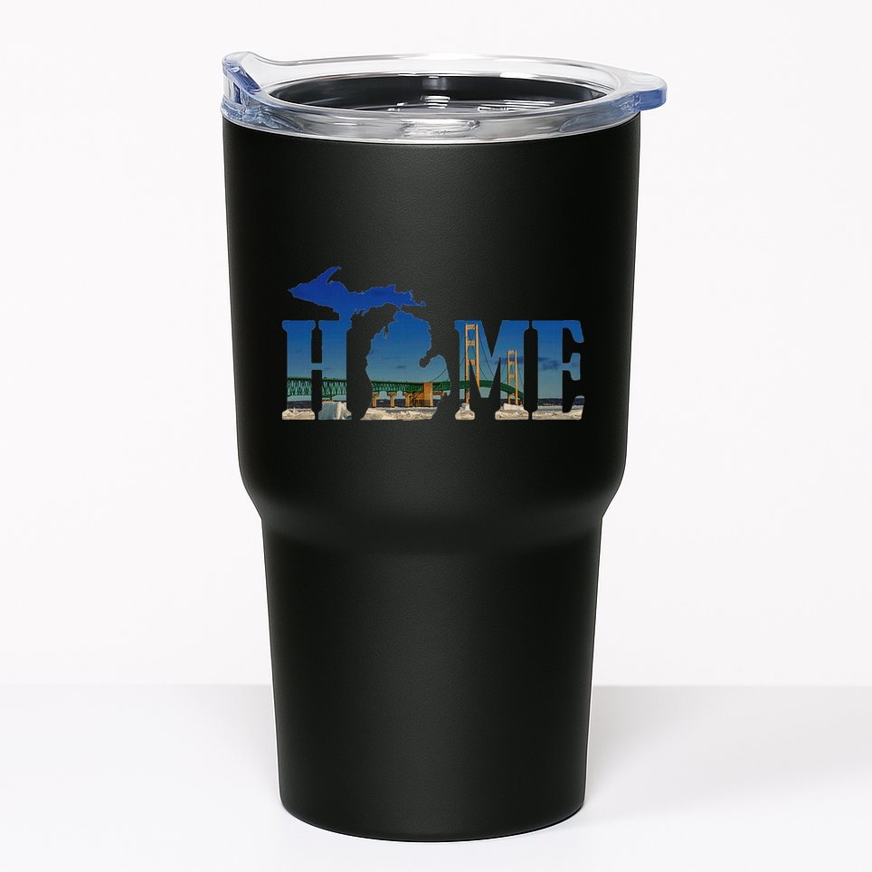 Michigan Home With The Mackinac Bridge Tumbler