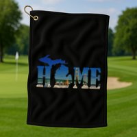 Michigan Home With The Mackinac Bridge Golf Towel