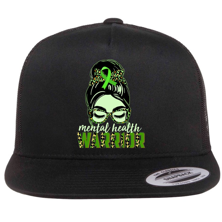 Mental Health Warrior Flat Bill Trucker Hat