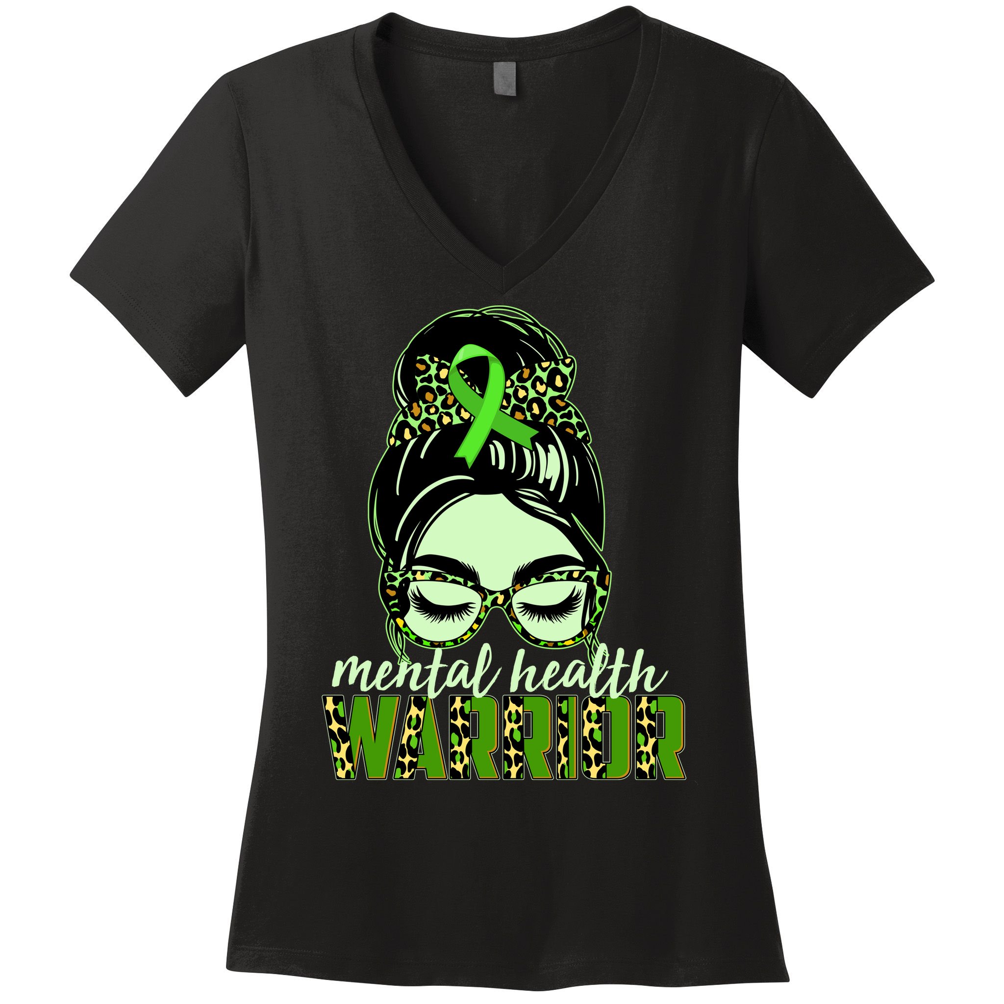 Mental Health Warrior Women's V-Neck T-Shirt