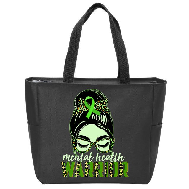Mental Health Warrior Zip Tote Bag