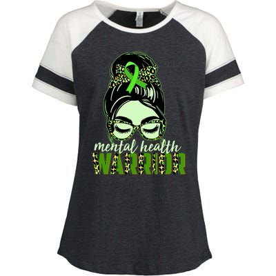 Mental Health Warrior Enza Ladies Jersey Colorblock Tee