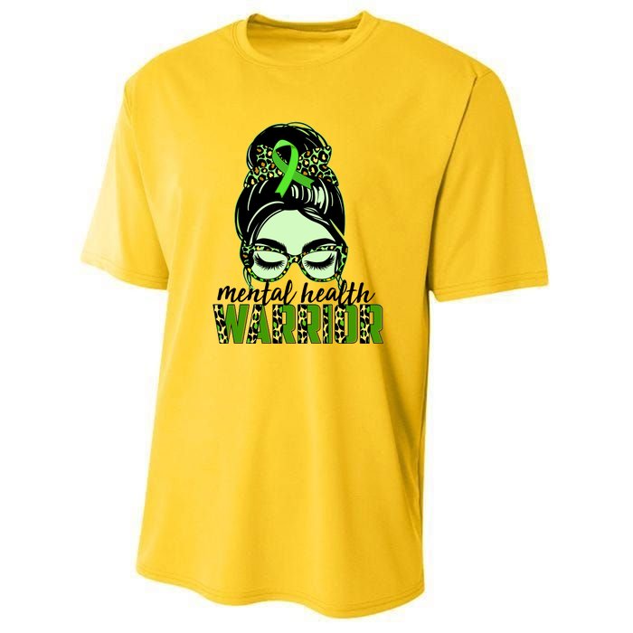 Mental Health Warrior Youth Performance Sprint T-Shirt