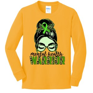 Mental Health Warrior Kids Long Sleeve Shirt