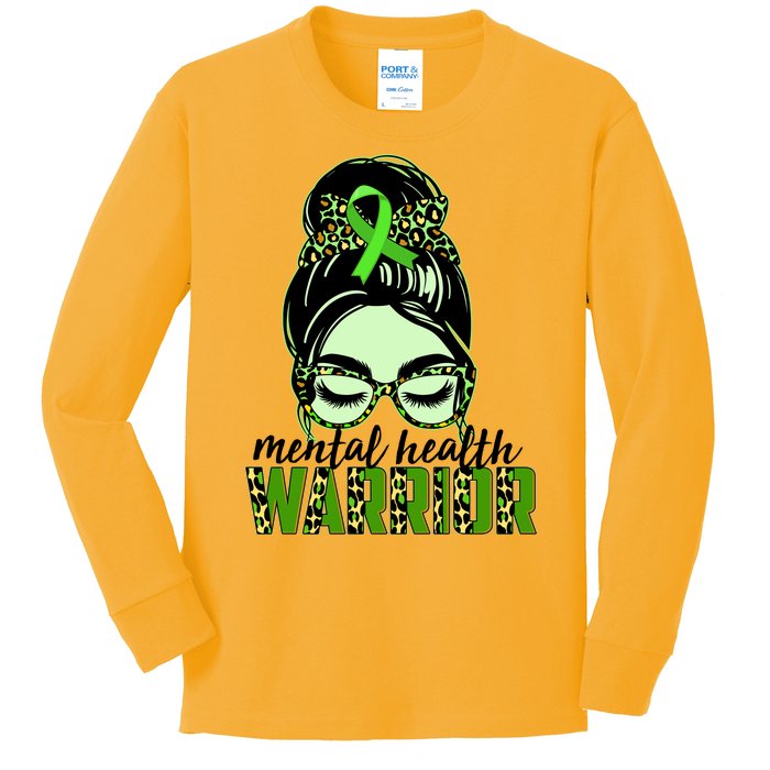 Mental Health Warrior Kids Long Sleeve Shirt