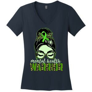 Mental Health Warrior Women's V-Neck T-Shirt