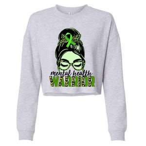 Mental Health Warrior Cropped Pullover Crew