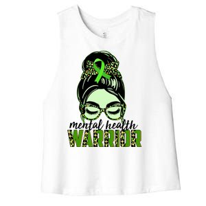 Mental Health Warrior Women's Racerback Cropped Tank