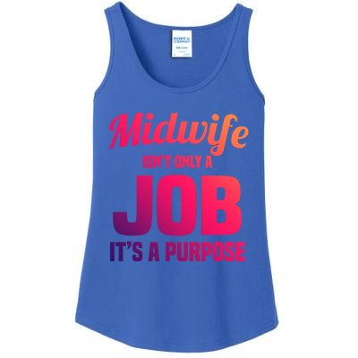 Midwife Healthcare Worker Labour Birth Job Purpose Gift Ladies Essential Tank