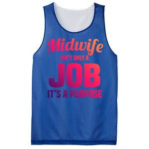 Midwife Healthcare Worker Labour Birth Job Purpose Gift Mesh Reversible Basketball Jersey Tank