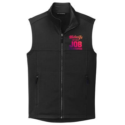 Midwife Healthcare Worker Labour Birth Job Purpose Gift Collective Smooth Fleece Vest