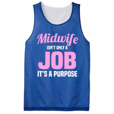 Midwife Healthcare Worker Labour Birth Job Purpose Gift Mesh Reversible Basketball Jersey Tank