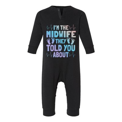 Midwife Healthcare Worker Obstetrician Labour Birth Great Gift Infant Fleece One Piece