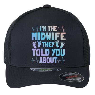 Midwife Healthcare Worker Obstetrician Labour Birth Great Gift Flexfit Unipanel Trucker Cap