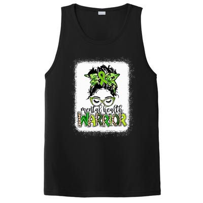 Mental Health Warrior Messy Bun Tal Health Matters Gift PosiCharge Competitor Tank