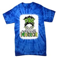 Mental Health Warrior Messy Bun Tal Health Matters Gift Tie-Dye T-Shirt