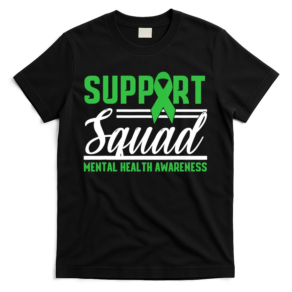 Mental Health Warrior Support Squad Mental Health Awareness T-Shirt