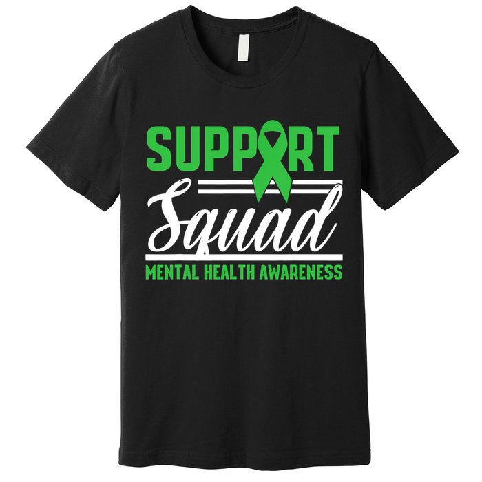Mental Health Warrior Support Squad Mental Health Awareness Premium T-Shirt