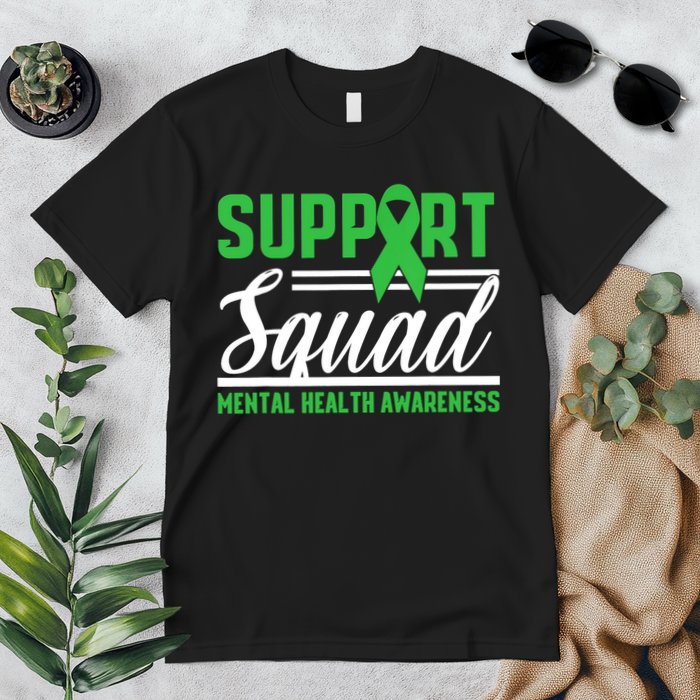 Mental Health Warrior Support Squad Mental Health Awareness Premium T-Shirt