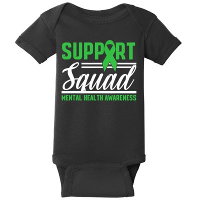 Mental Health Warrior Support Squad Mental Health Awareness Baby Bodysuit