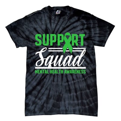 Mental Health Warrior Support Squad Mental Health Awareness Tie-Dye T-Shirt