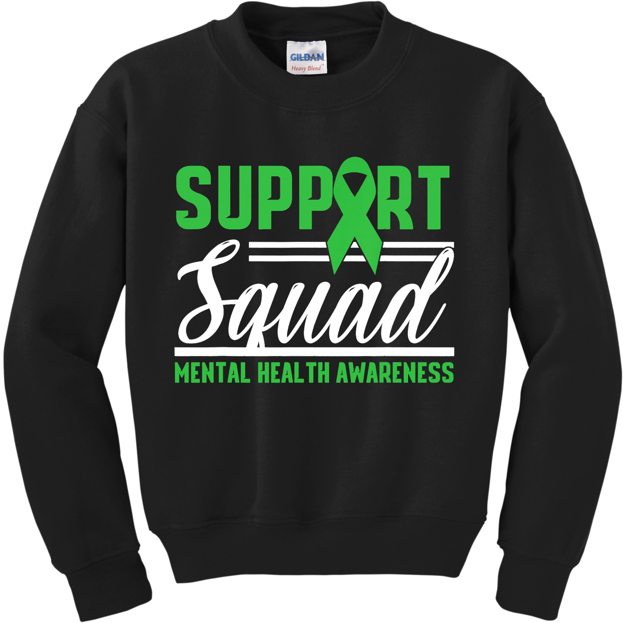 Mental Health Warrior Support Squad Mental Health Awareness Kids Sweatshirt