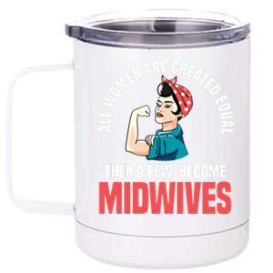 Midwife Healthcare Worker Birth Obstetrician Cute Gift 12 oz Stainless Steel Tumbler Cup