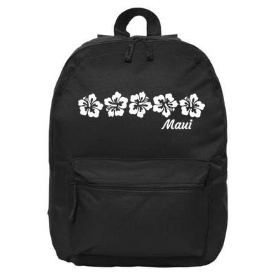 MAUI  Hawaii with Hawaiian Hibiscus flowers 16 in Basic Backpack