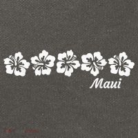 MAUI  Hawaii with Hawaiian Hibiscus flowers Cotton Canvas Backpack