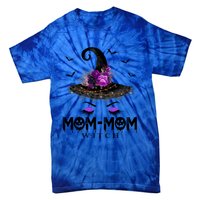 MomMom Hat Witch Halloween Costume Gift Tie-Dye T-Shirt