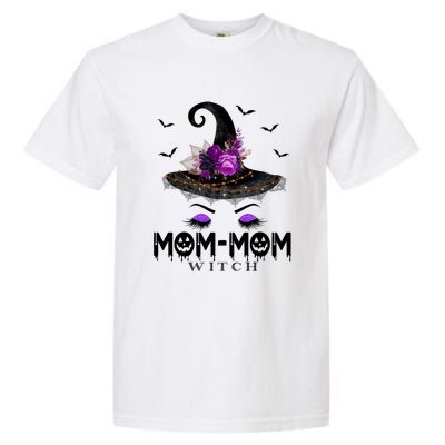 MomMom Hat Witch Halloween Costume Gift Garment-Dyed Heavyweight T-Shirt