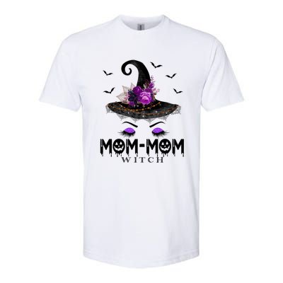 MomMom Hat Witch Halloween Costume Gift Softstyle CVC T-Shirt