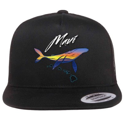 Maui Humpback Whale Flat Bill Trucker Hat