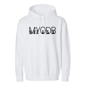 Myodb Harris Walz 2024 Mind Your Own Damn Business Cat Lady Funny Gift Garment-Dyed Fleece Hoodie